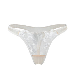 Slip Bianco Satin Flower