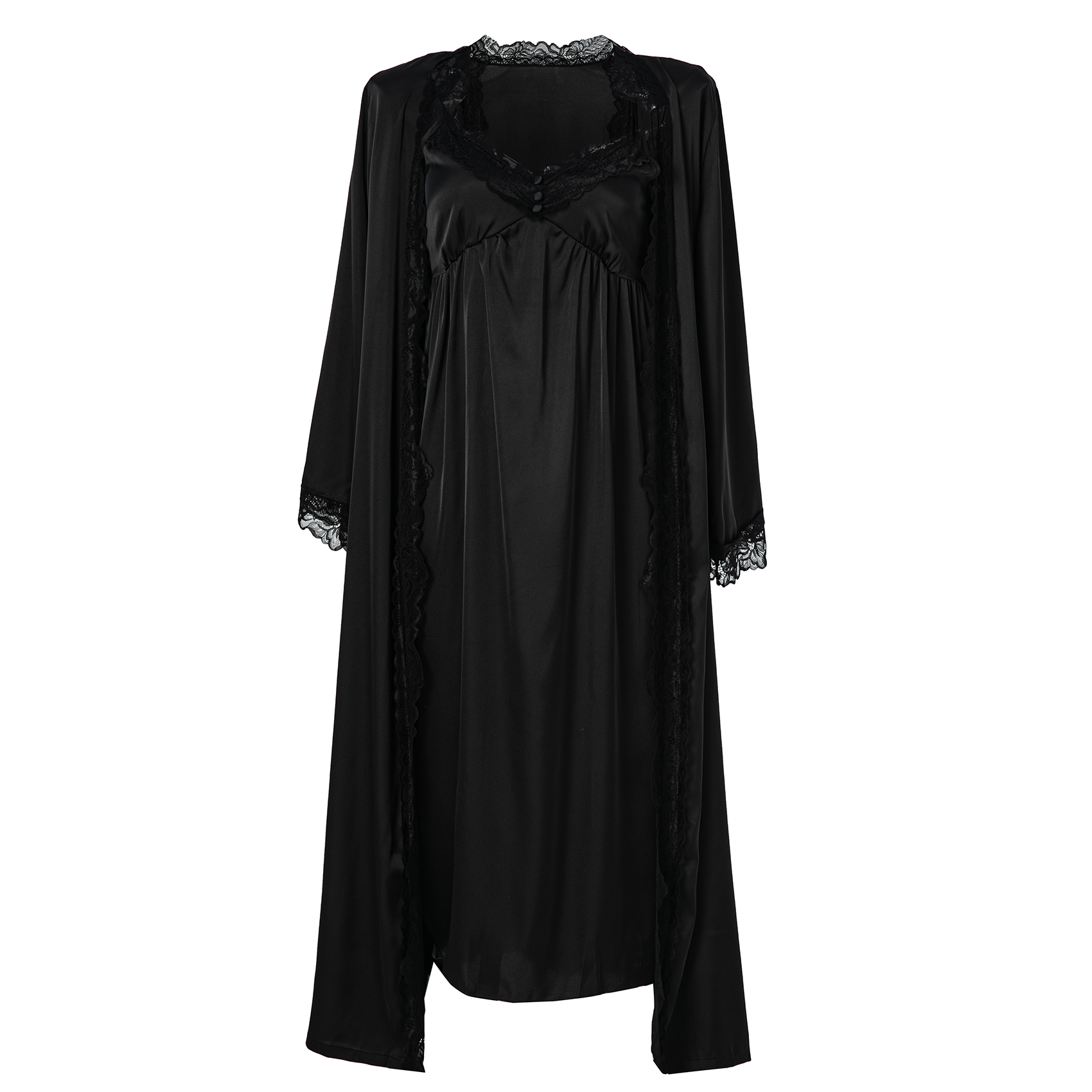 Lingerie Satin Black Elegance