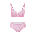 Radiant Rose Lace Lingerie Set - Pink