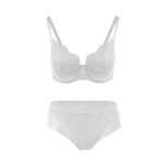 Serene White Floral Lace Lingerie Set