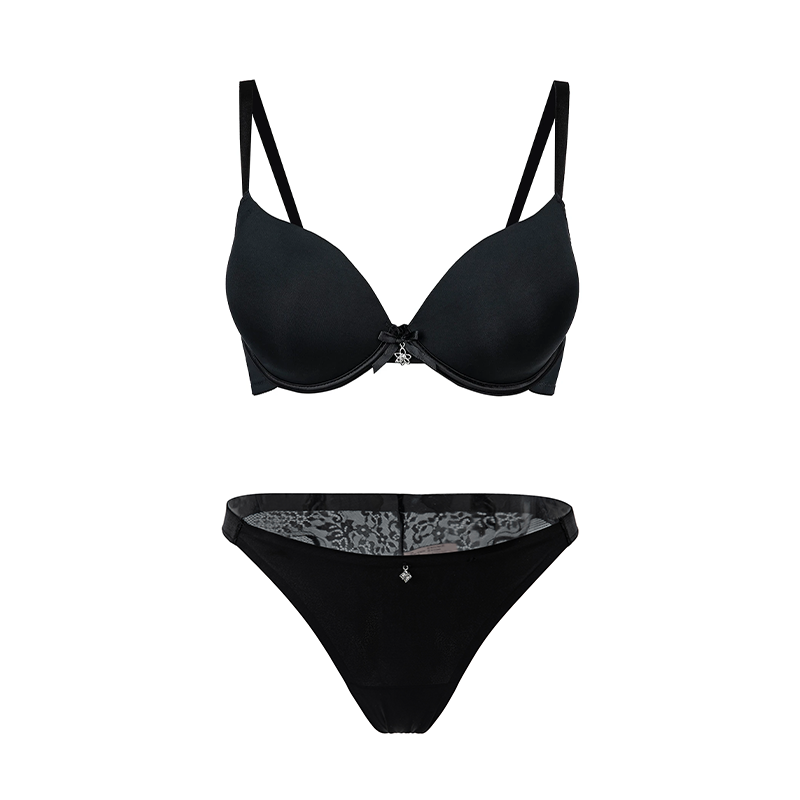 Floral Lace & Mesh Underwired Lingerie Set