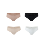 Invisible Comfort Seamless Brazilian Briefs - Essential 4-Pack