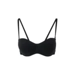 Padded Strapless Underwired Bra - Black