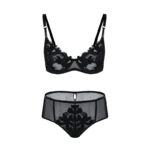 Noir Enchantment Embroidered Mesh Set