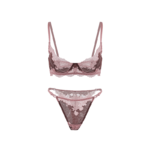 Contrast Floral Lace SET - Purple