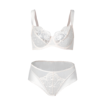 Pearl Blossom Embroidered Lingerie Set