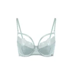 Longline Lace Bra in Light Blue