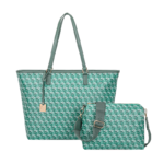 Maria Grazia Severi – Monogram Tote & Crossbody Set - Green