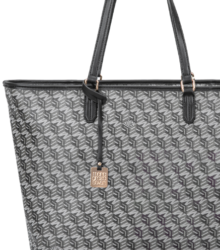 Monogram Tote & Crossbody Set - Black