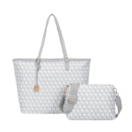 Maria Grazia Severi – Monogram Tote & Crossbody Set - Grey