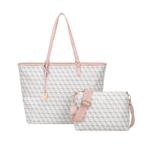 Maria Grazia Severi – Monogram Tote & Crossbody Set - Pink