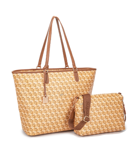 Monogram Tote & Crossbody Set - Yellow