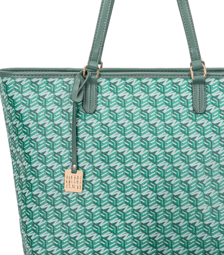 Monogram Tote & Crossbody Set - Red