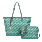 Maria Grazia Severi – Monogram Tote & Crossbody Set - Green