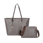 Maria Grazia Severi – Monogram Tote & Crossbody Set - Coffee