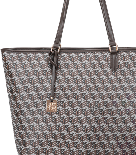 Monogram Tote & Crossbody Set - Coffee