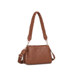 Women's Crossbody Bag Model D8868 with Braided Handle